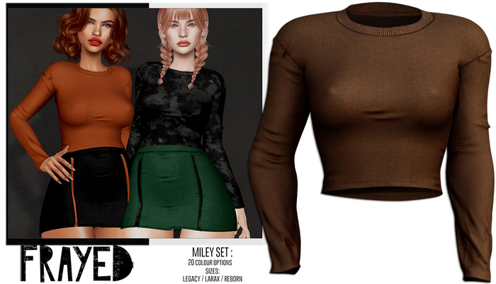 Frayed - Miley Top - Brown