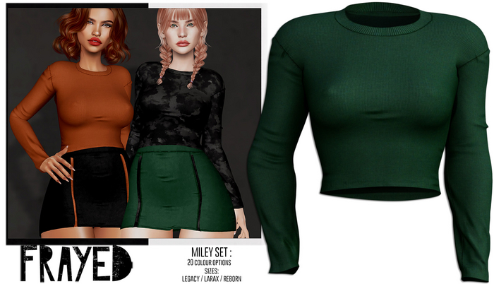 Frayed - Miley Top - Green
