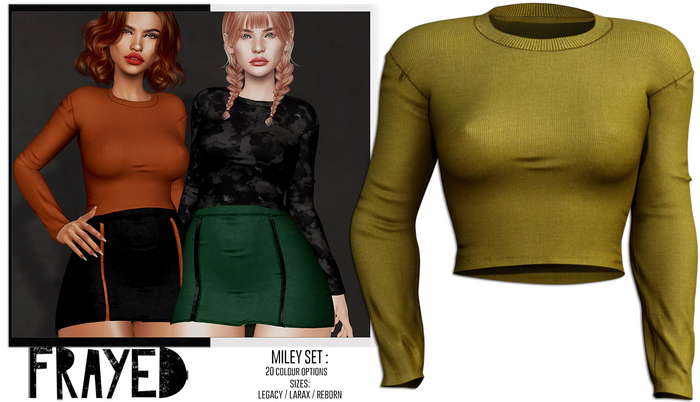 Frayed - Miley Top - Olive