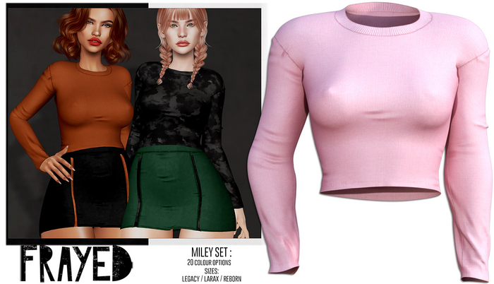 Frayed - Miley Top - Pink