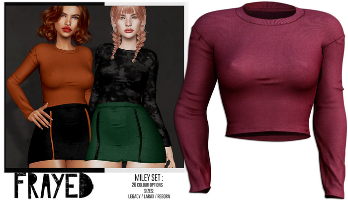 Frayed - Miley Top - Wine