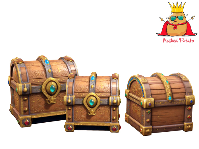 Meshed Potato Fantasy Chest 1 Full Perm