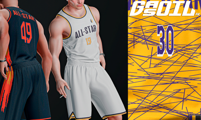 [GL - inc.] - Steve Jersey Yellow Violet