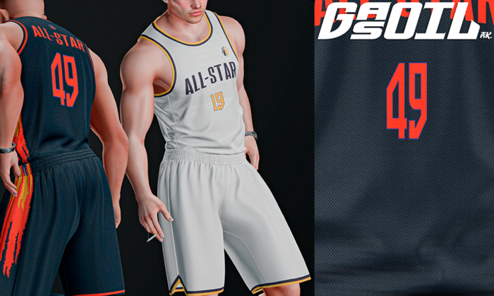 [GL - inc.] - Steve Jersey Dark Blue Red