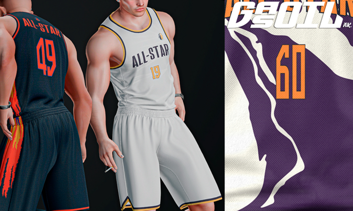 [GL - inc.] - Steve Jersey Violet Yellow Blue