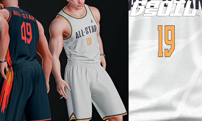 [GL - inc.] - Steve Jersey White Yellow Blue