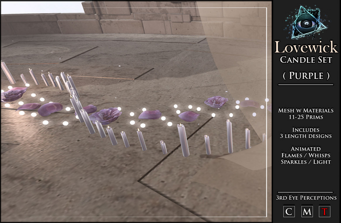 Lovewick Candles ( Purple )