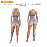 *!*BOUDOIR Mae Maitreya Lara Suit - white - Apllier Layers