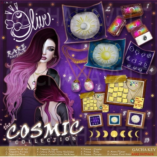 .Olive. the Cosmic Dust Hair FATPACK [Rez] RARE