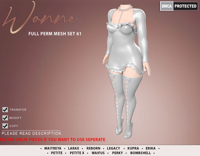 WONNE (61) Full Perm Mesh 