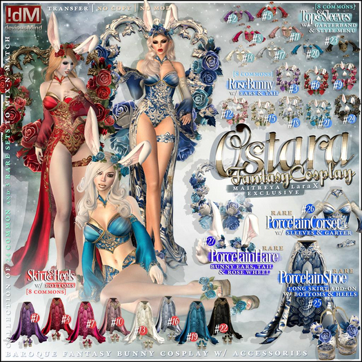 !dM Ostara **PORCELAIN** set RARES 25-26-27