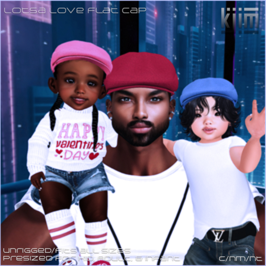 KJIm: Lotsa Love Flat Cap