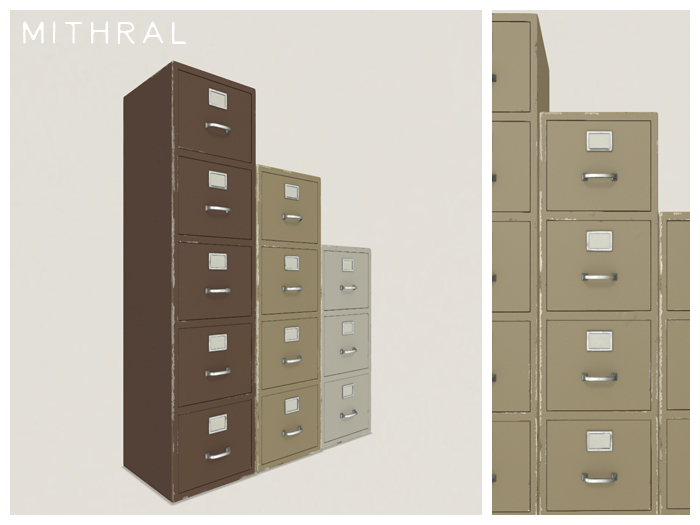 Mithral * Closed Filing Cabinet Set (Pack B)