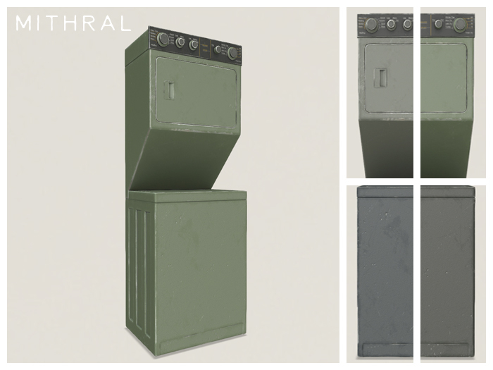Mithral * Stacked Washer Dryer (Pack B)