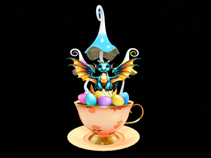 MC Easter Dragon Hatchling Teacup