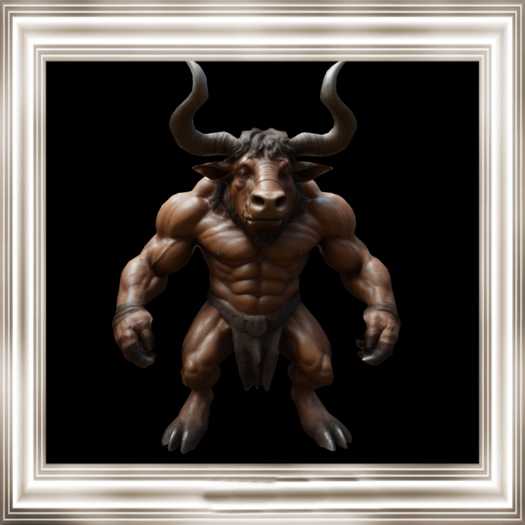 HB: Minotaur prop Statue FULL PERM