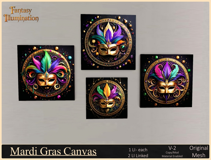 Mardi Gras Canvas