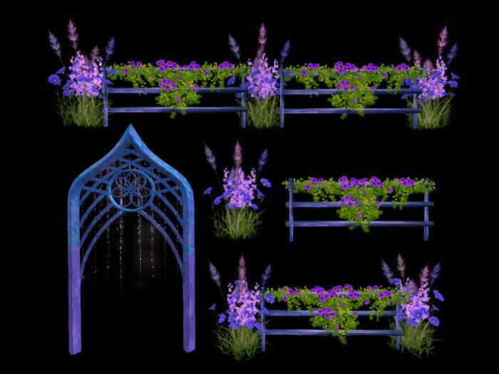 MC Garden Fantasy Purple Pathway Set