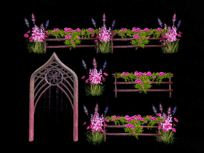 MC Garden Fantasy Pink Pathway Set