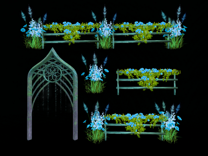 MC Garden Fantasy Blue Pathway Set