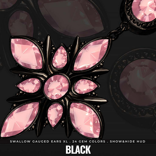 [BL] Gloria plugs XL // black