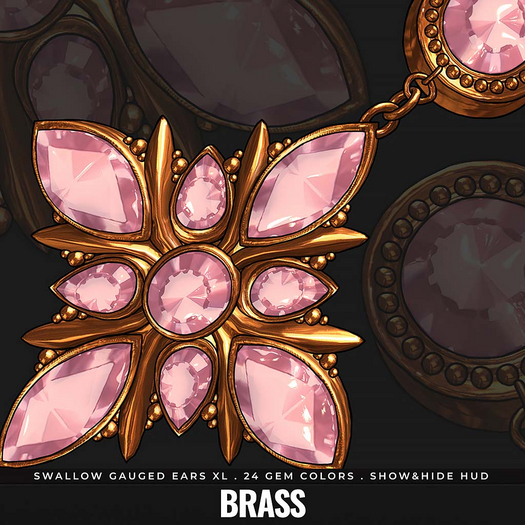 [BL] Gloria plugs XL // brass