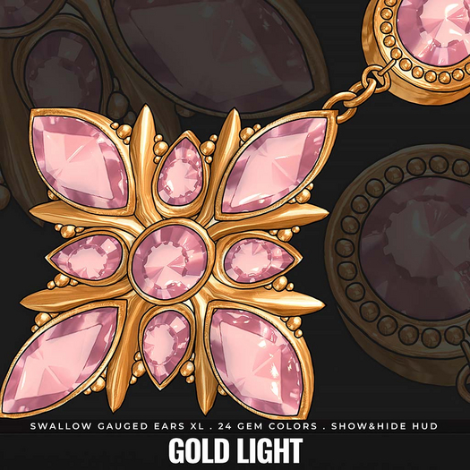[BL] Gloria plugs XL // gold light