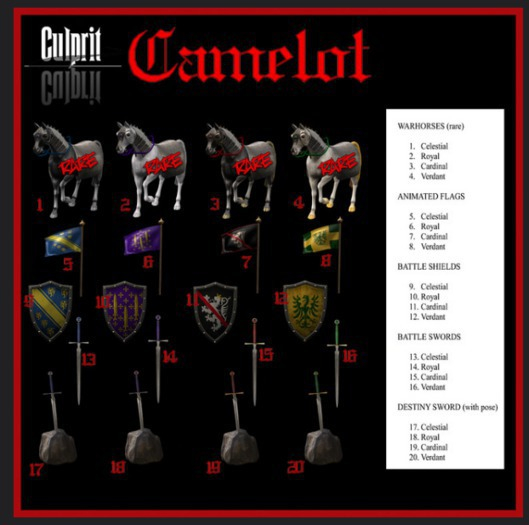 Culprit  Camelot Warhorse Celestial RARE