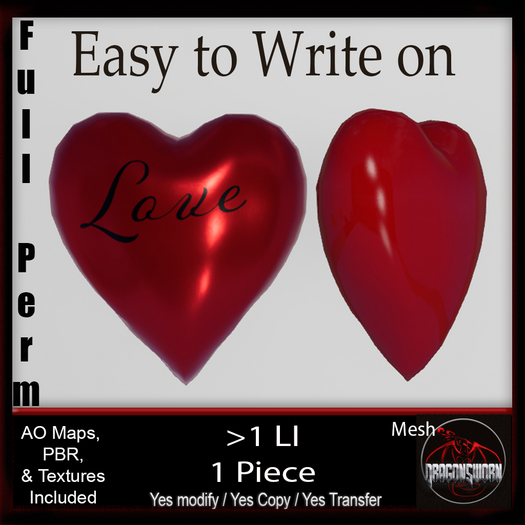 Full Perm Easy to Write on Heart