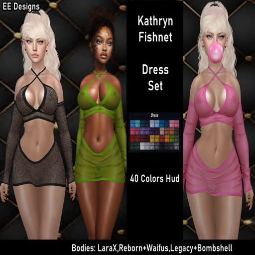 ::.EE.:: Dress Set *Kathryn Fishnet*