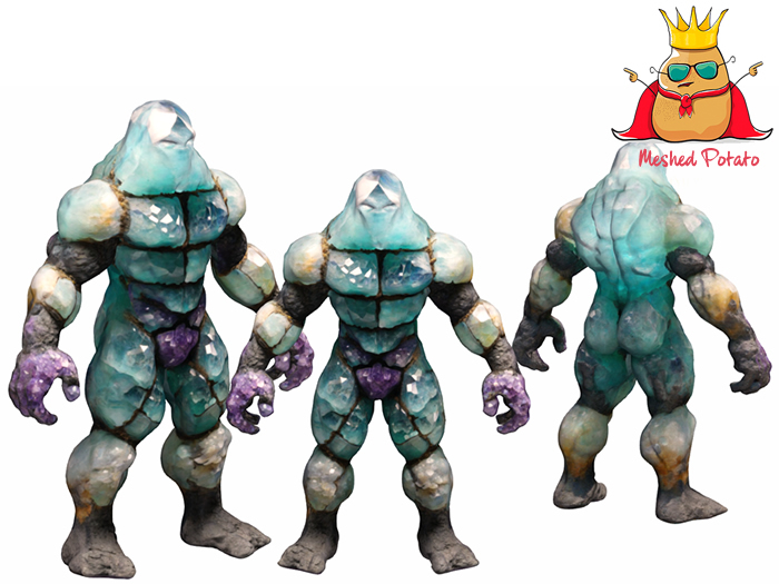 Crystal Golem Statue Full Perm