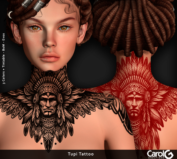 [CAROLG] Tupi Tattoo - 3 Colors + Tintable