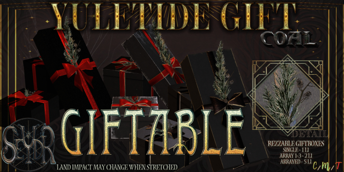 [Seydr] Yuletide Giftbox: Coal Giftable