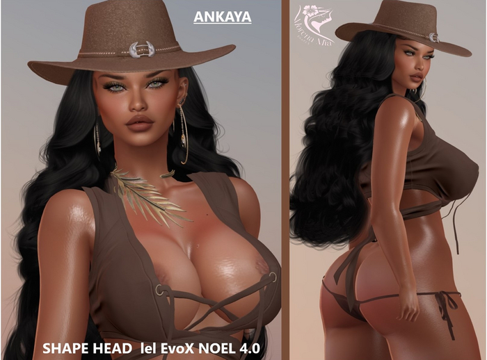 SHAPE HEAD EvoX  NOEL 4.0 Lelutka (Maitreya, Larax, Legacy, Legacy Bombshell, Reborn, Erika, Belleza Gen.X Curvy,Kupra