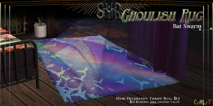 [Seydr] Ghoulish Rug: Bat Swarm