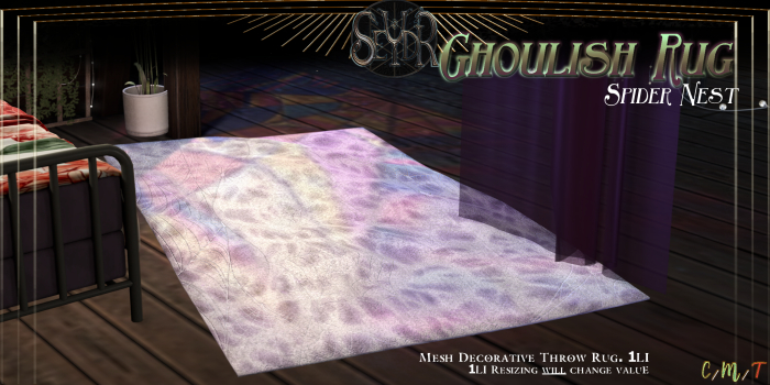 [Seydr] Ghoulish Rug : Spider Nest