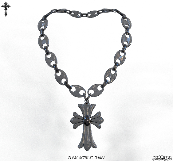 V/ PUNK Acrylic Cross - ONYX