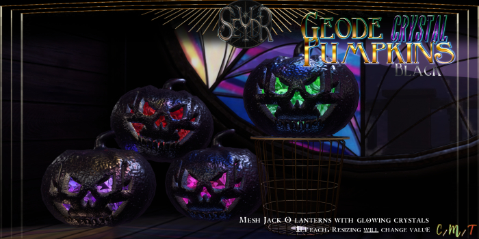 [Seydr] Geode Pumpkins: Black