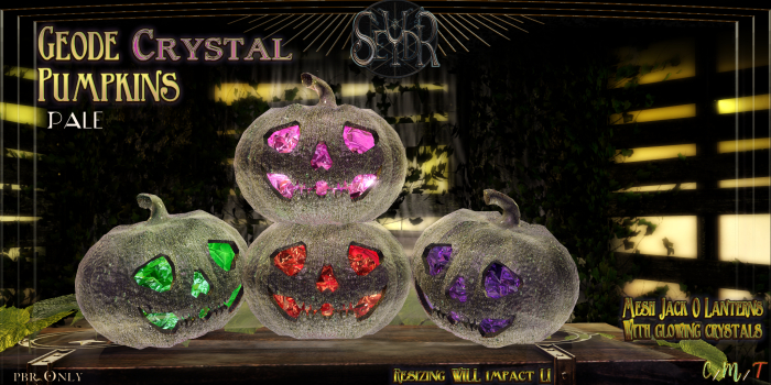 [Seydr] Geode Crystal Pumpkins V2 - Pale