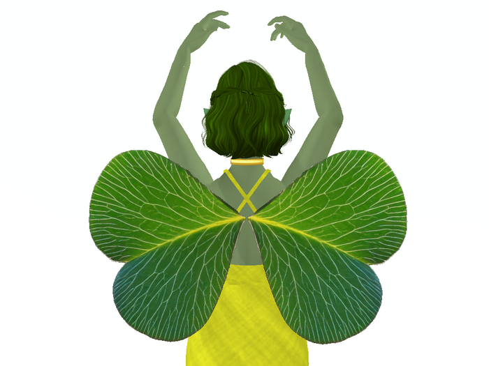 Glowing Green Leaf Clover Wings