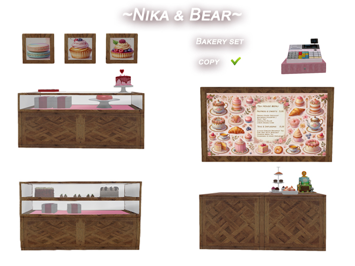 ~Nika & Bear~ Bakery Set