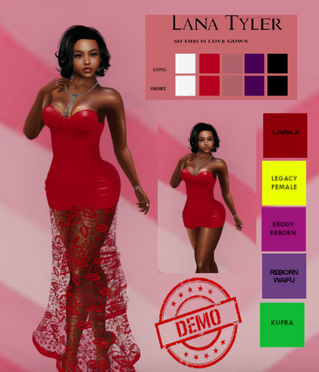 DEMO Lana Tyler So This Is Love Gown