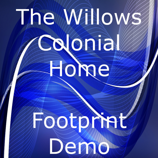 The Willows Colonial Home Footprint Demo
