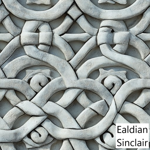 Celtic Carved Plaster Seamless Texture