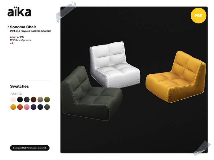 aika - Sonoma Chair - PG (add)