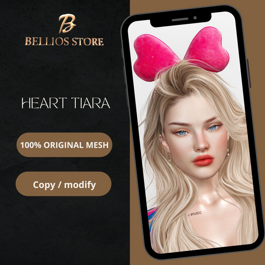 Bellios Store- Heart tiara