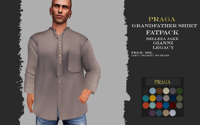 Praga Grandfather shirt - FATPACK