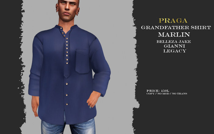 Praga Grandfather shirt - Marlin