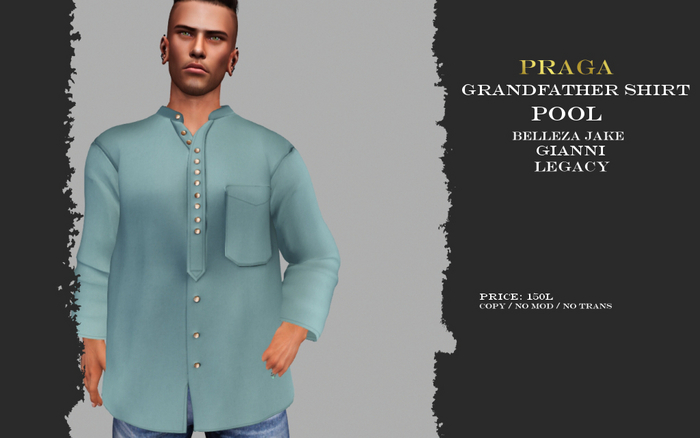 Praga Grandfather shirt - Pool