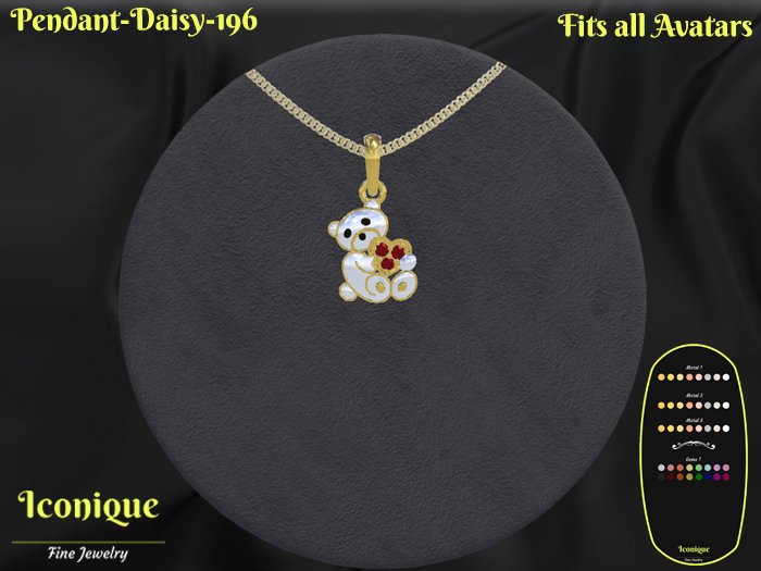 Pendant-Daisy-196 - Jewelry Box